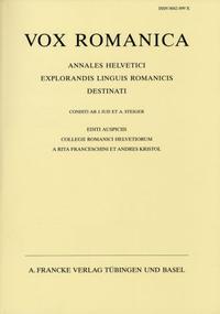 Vox Romanica 59 (2000)