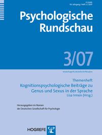 Kognitionspsychologische Beiträge zu Genus und Sexus in der Sprache