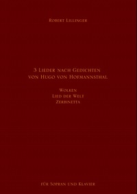 3 Lieder nach Gedichten von Hugo von Hofmannsthal