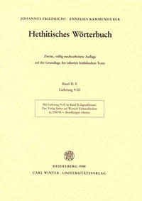 Hethitisches Wörterbuch / E