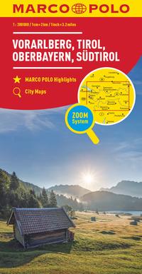 MARCO POLO Regionalkarte Österreich 03 Vorarlberg, Tirol 1:200.000