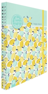 Mein Lehrerplaner A5+ – Ringbindung – Lehrerkalender für das Schuljahr 2026/2027 – Zitronentanz
