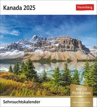 Kanada Sehnsuchtskalender 2025 - Wochenkalender mit 53 Postkarten