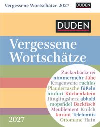 Duden Vergessene Wortschätze Tagesabreißkalender 2027