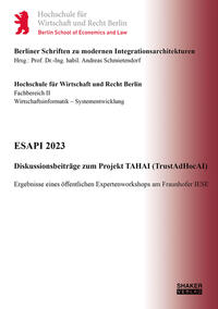 ESAPI 2023 – Diskussionsbeiträge zum Projekt TAHAI (TrustAdHocAI)