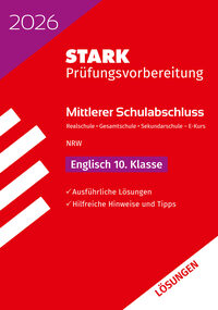 STARK Lösungen zu Englisch E-Kurs - Mittlerer Schulabschluss (MSA) 2026 NRW - Prüfungsvorbereitung