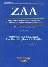 Zeitschrift für Anglistik und Amerikanistik / Reflexives and Intensifiers: The Use of self-Forms in English