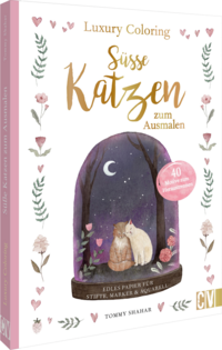 Luxury Coloring: Süße Katzen zum Ausmalen