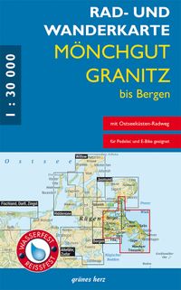 Rad- und Wanderkarte Mönchgut, Granitz, bis Bergen