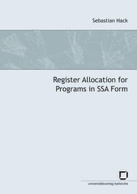 Register allocation for programs in SSA form