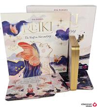 Reiki – Die Kraft im Hier und Jetzt: 32 Achtsamkeitskarten mit Goldfolie und Goldschnitt, Stülpdeckelschachtel mit Goldprägung und 144-seitiges Buch