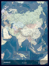 COLUMBUS Kontinentkarte ASIEN