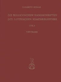 Die romanischen Handschriften der Bayerischen Staatsbibliothek