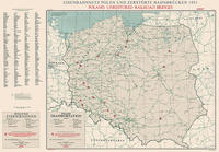 CIA-Karte: Eisenbahnnetz Polen und zerstörte Bahnbrücken 1951
