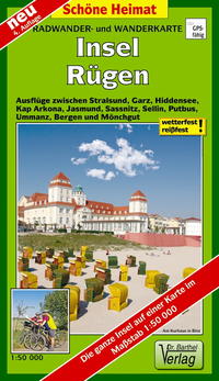 Radwander- und Wanderkarte Insel Rügen