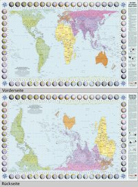 Flächentreue Weltkarte in Peters-Projektion