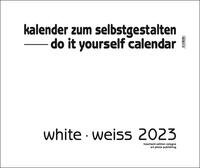 White - Weiss 2023 - XXL Format - Do it yourself Calendar