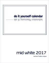 Mid White 2023 - Do it yourself calendar