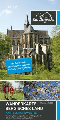 Bergisches Land (Nordwesten) Wanderkarte 2