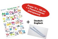 Das bunte Kinder-ABC deutsch/englisch + 2 Posterschienen