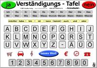 Verständigungs-Tafel - Schreibtafel (laminiert)