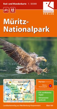 Rad- und Wanderkarte Müritz-Nationalpark