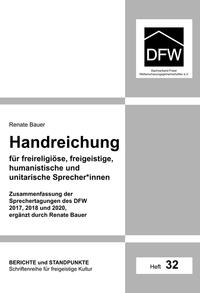 Handreichung für freireligiöse, freigeistige, humanistische und unitarische Sprecher*innen