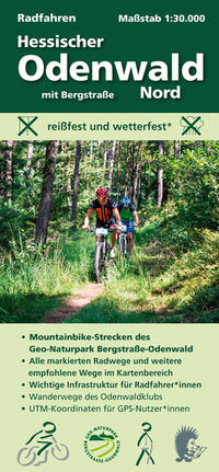 Radfahren, Hessischer Odenwald Nord mit Bergstraße
