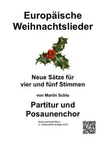 Europäische Weihnachtslieder, Partitur / Posaunenchor