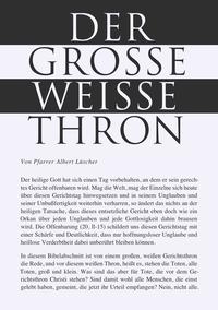 DER GROSSE WEISSE THRON