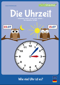 mindmemo Lernfolder - Die Uhrzeit - Grundschule - Zusammenfassung