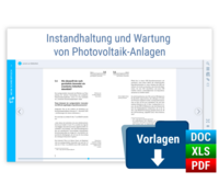 Handbuch Instandhaltung und Wartung von Photovoltaik-Anlagen