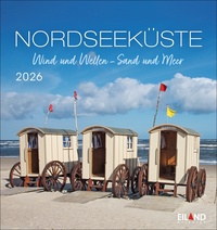 Nordseeküste Postkartenkalender 2026 - Wind und Wellen - Sand und Meer