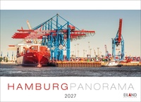 Hamburg Panorama-Postkartenkalender 2027