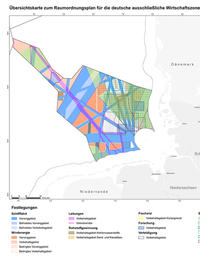 Raumordnungsplan für die deutsche ausschließliche Wirtschaftszone in der Nordsee und in der Ostsee - Kartenteil Nordsee