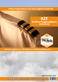 Online Flugfunkkurs AZF (E) Lizenz-Aktivierungskey