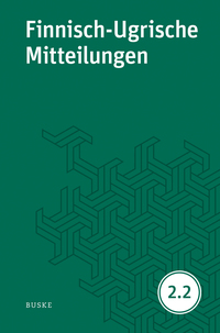 Finnisch-Ugrische Mitteilungen Band 2.2