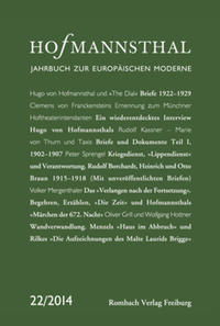 Hofmannsthal Jahrbuch zur Europäischen Moderne