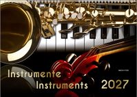 Musikinstrumente, ein Musik-Kalender 2027, DIN A4