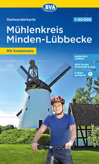 Radwanderkarte BVA Radwandern im Mühlenkreis Minden-Lübbecke 1:50.000, reiß- und wetterfest, GPS-Tracks Download