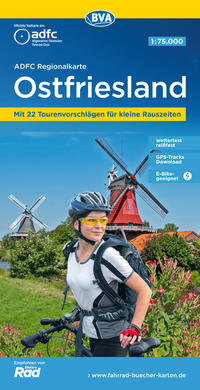 BVA ADFC Regionalkarte Ostfriesland 1:75.000