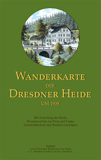 Wanderkarte der Dresdner Heide um 1908