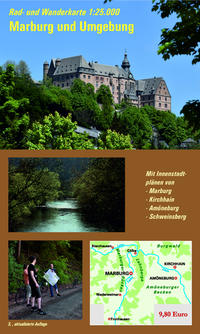 Rad- und Wanderkarte Marburg und Umgebung