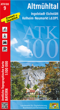 ATK100-9 Altmühltal (Amtliche Topographische Karte 1:100000)