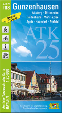 ATK25-I08 Gunzenhausen (Amtliche Topographische Karte 1:25000)