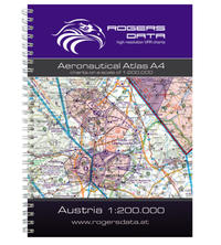 Austria Rogers Data VFR Luftfahrt-Atlas 200k