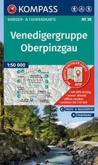 KOMPASS Wanderkarte 38 Venedigergruppe, Oberpinzgau 1:50.000