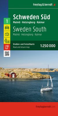 freytag & berndt Straßenkarte Schweden Süd 1:250.000