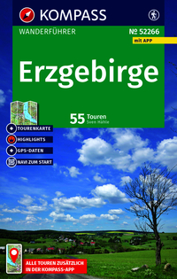 KOMPASS Wanderführer Erzgebirge, 55 Touren mit Extra-Tourenkarte
