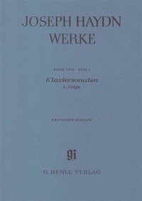 Joseph Haydn - Reihe 18, Bd. 1 | Klaviersonaten, 1. Folge